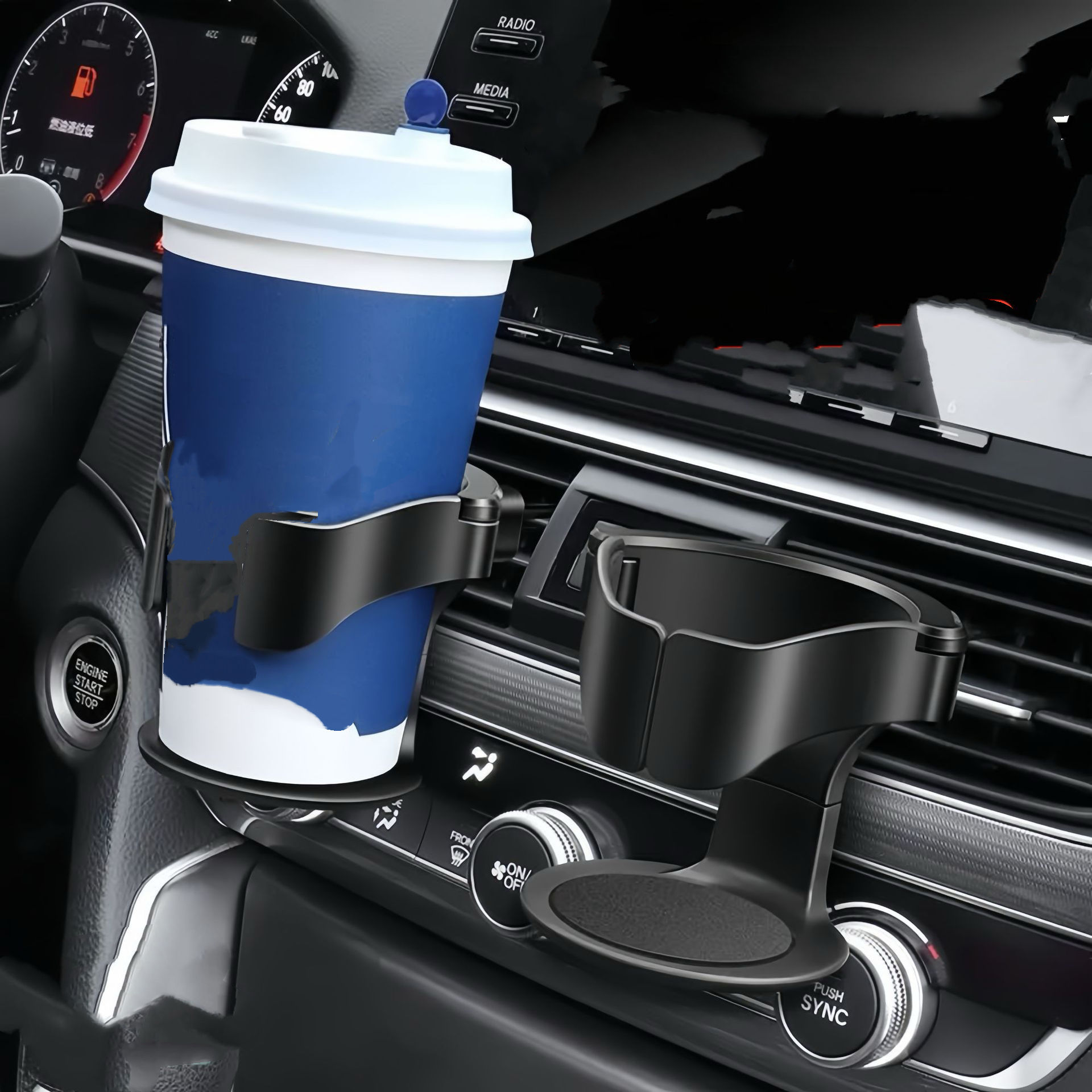 Universal Car Cup Holder Air Vent Outlet Drink Bottle Can Mount Stand Accessories - QY Model cc85435